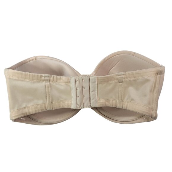 Wacoal Strapless Bra Tan Beige 38G Full Coverage Underwire Red Carpet 854119 - Picture 4 of 8